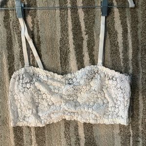 Torrid lace under bra white very nice.
